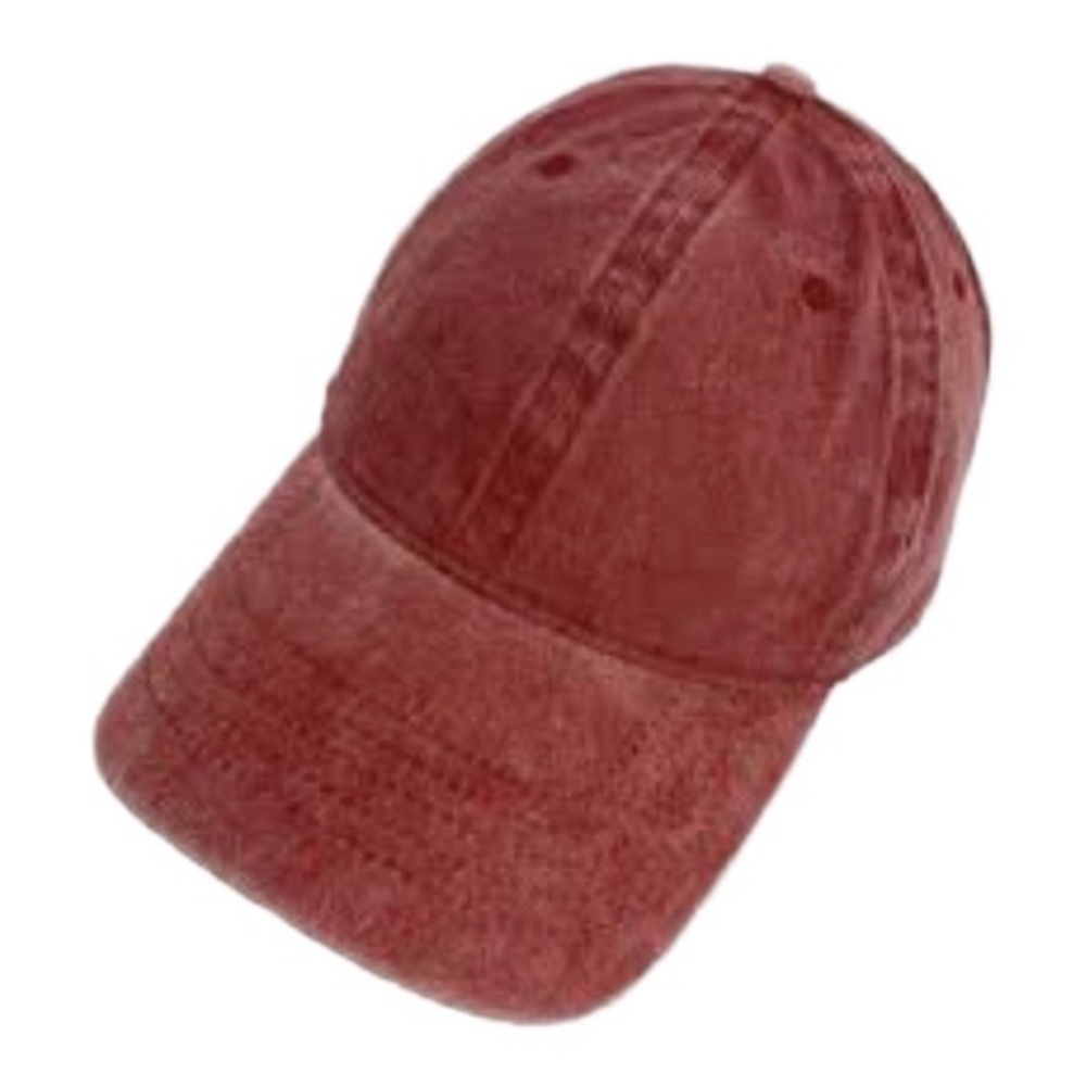 Vintage Washed Red Dad Hat – Adjustable Strapback